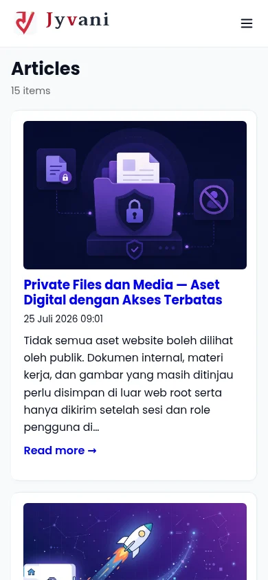 Default theme article list on mobile
