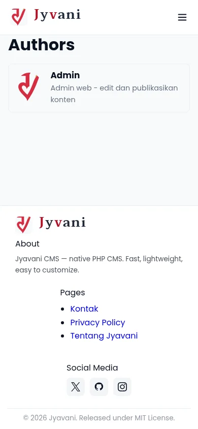Default theme author index on mobile
